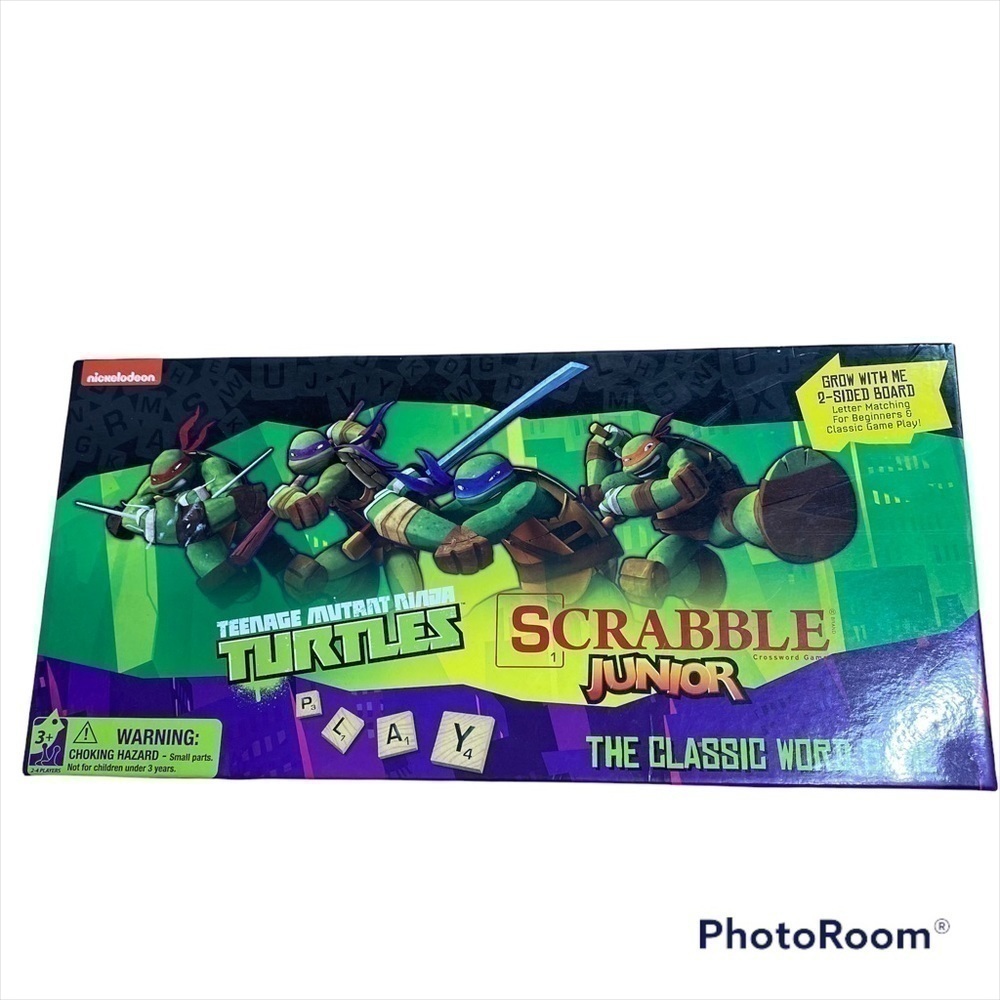 Teenage Mutant Ninja Turtles Junior Scrabble Board Game Nickelodeon